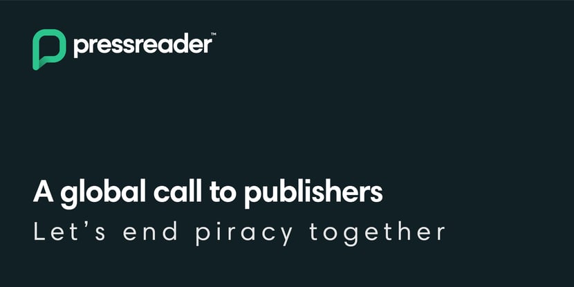 PressReader logo - Let's end piracy together