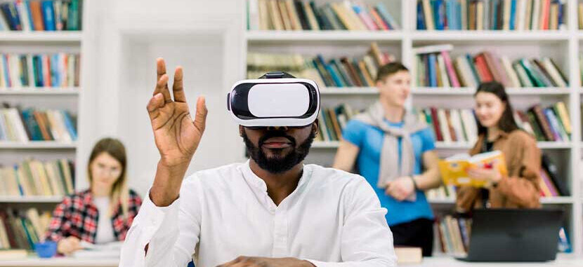 College-Student-Wearing-VR-Simulator