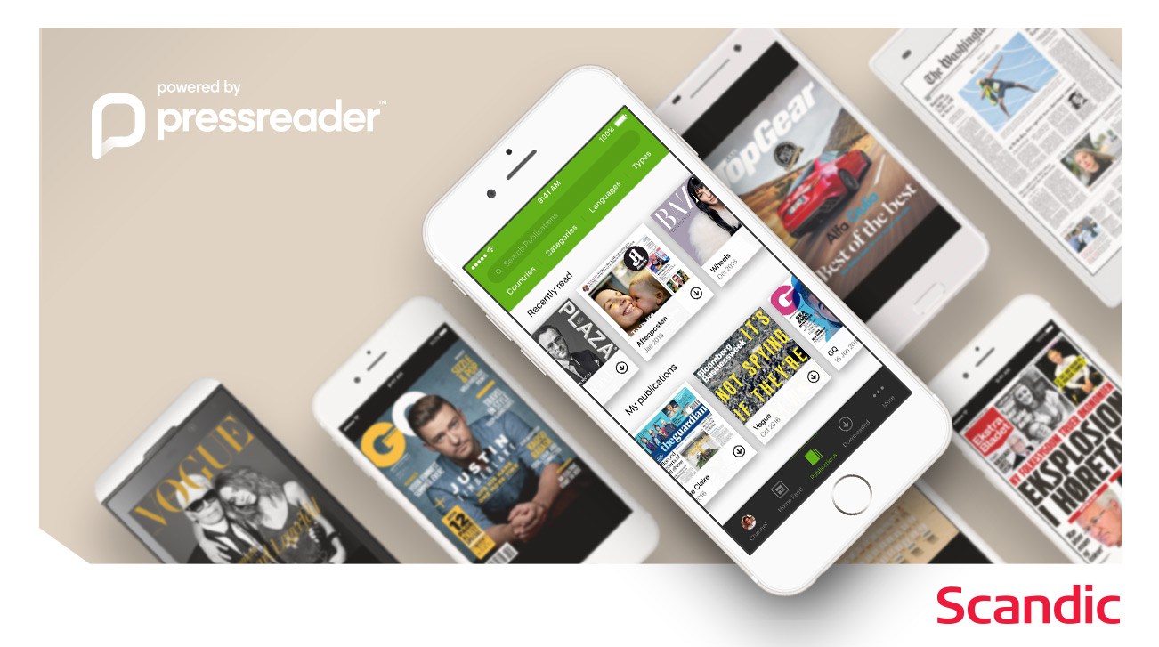 PressReader app on devices