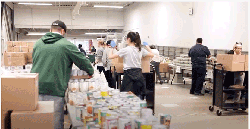 Toronto Public Library  - Goodwill: converted 12 of its branches into food bank distribution center