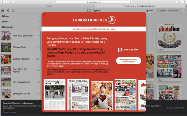 Turkish Airlines Dashboard