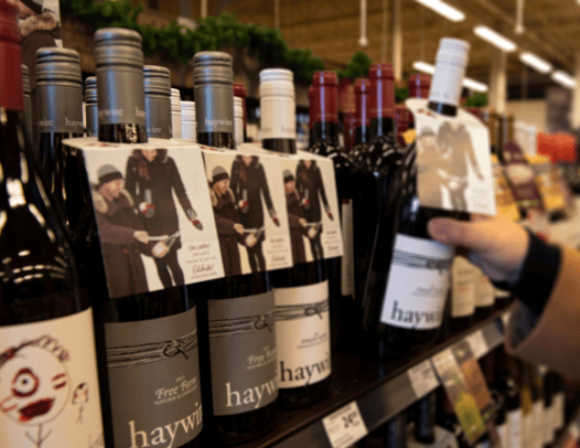 Haywire Wines at the store