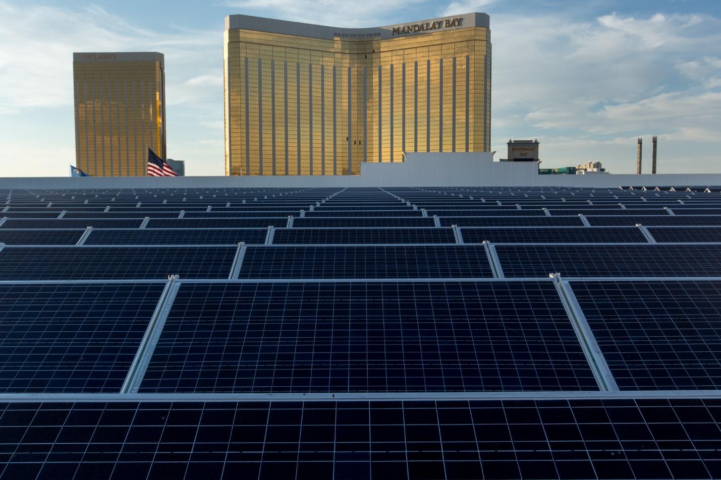 MGM Resorts 100-megawatt solar array; that’s the size that a regional or national utility would typically build – it has over 300,000 solar panels.