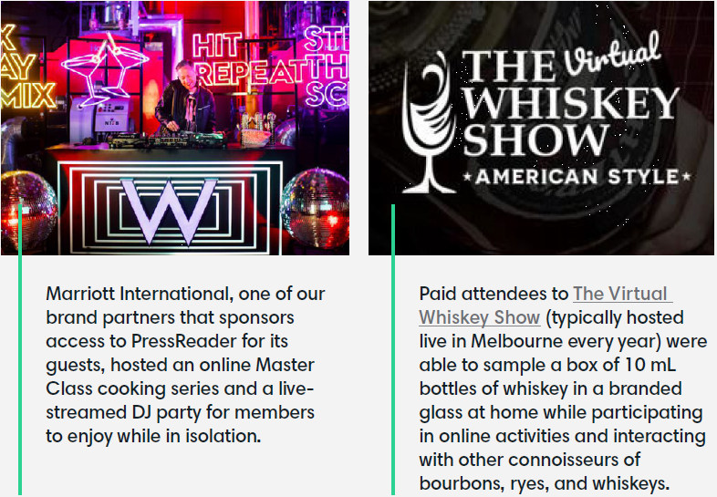 Marriott and Whiskey virtual events