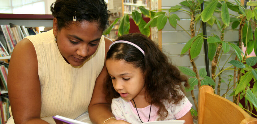 parent-and-child-in-library