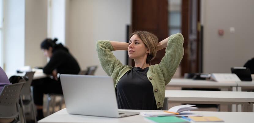 patron-practicing-mindfullness-in-library