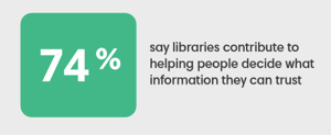 Libraries help people decide what information to trust