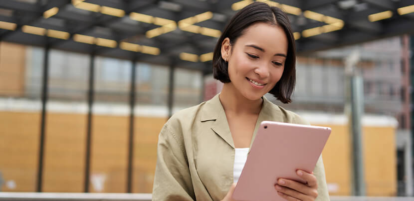 woman-enjoying-digital-content-on-tablet